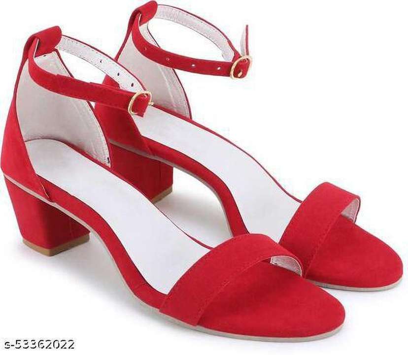 Colorful store heels sandals