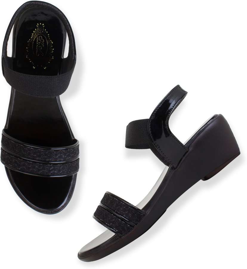Women Black Wedges Price in India Buy Women Black Wedges online