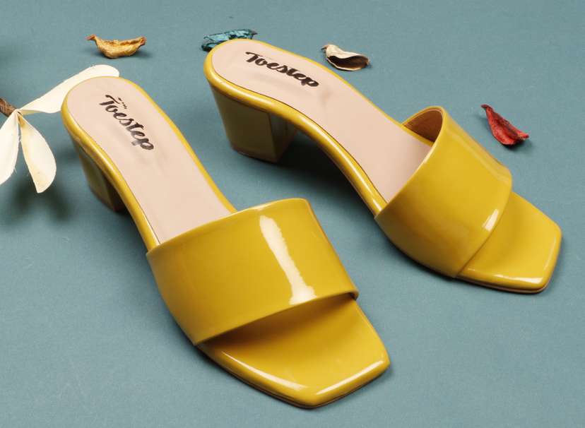 Yellow heels online new arrivals