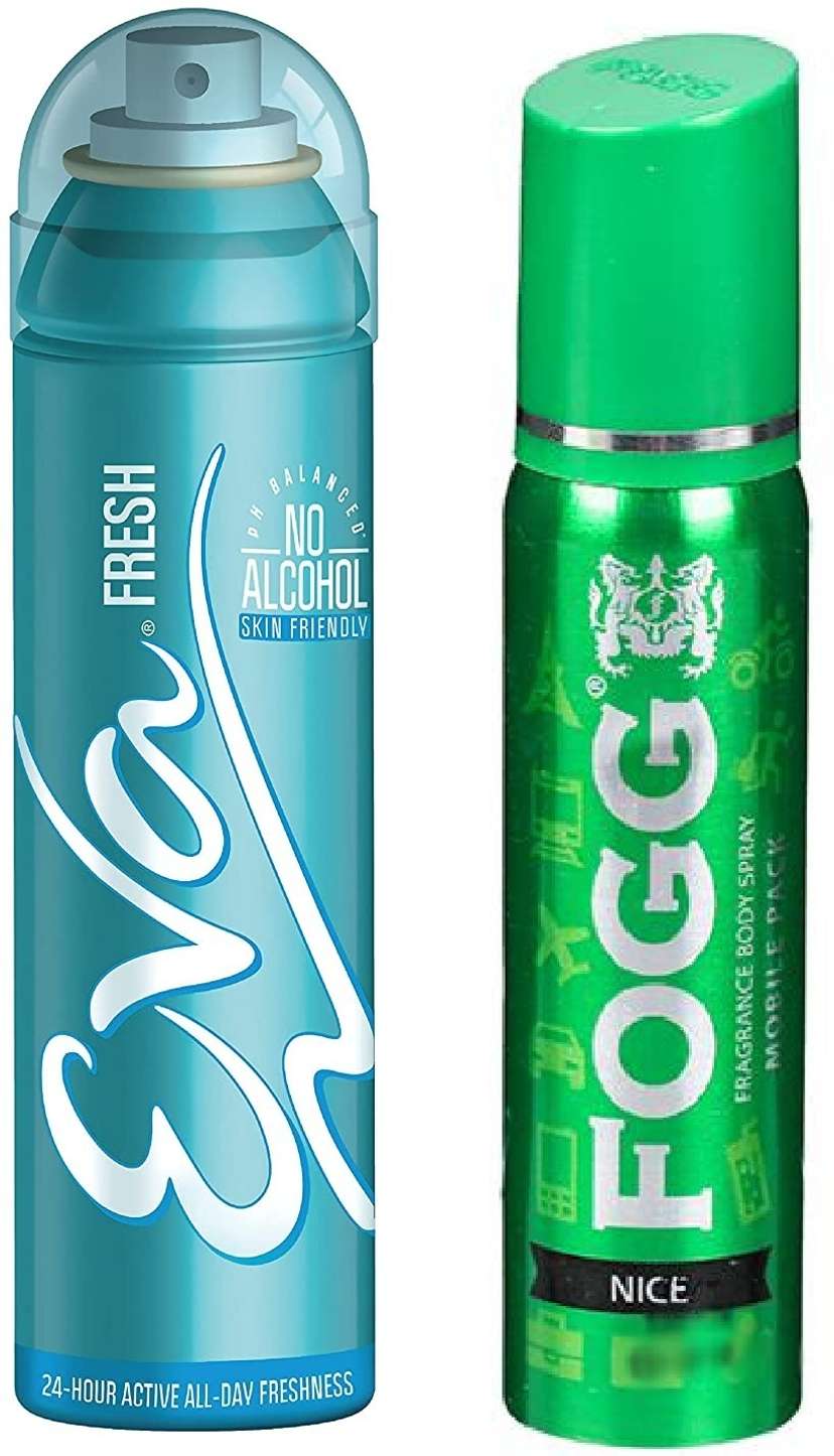 Eva fresh body spray 40ml fogg nice body perfume 25ml small size