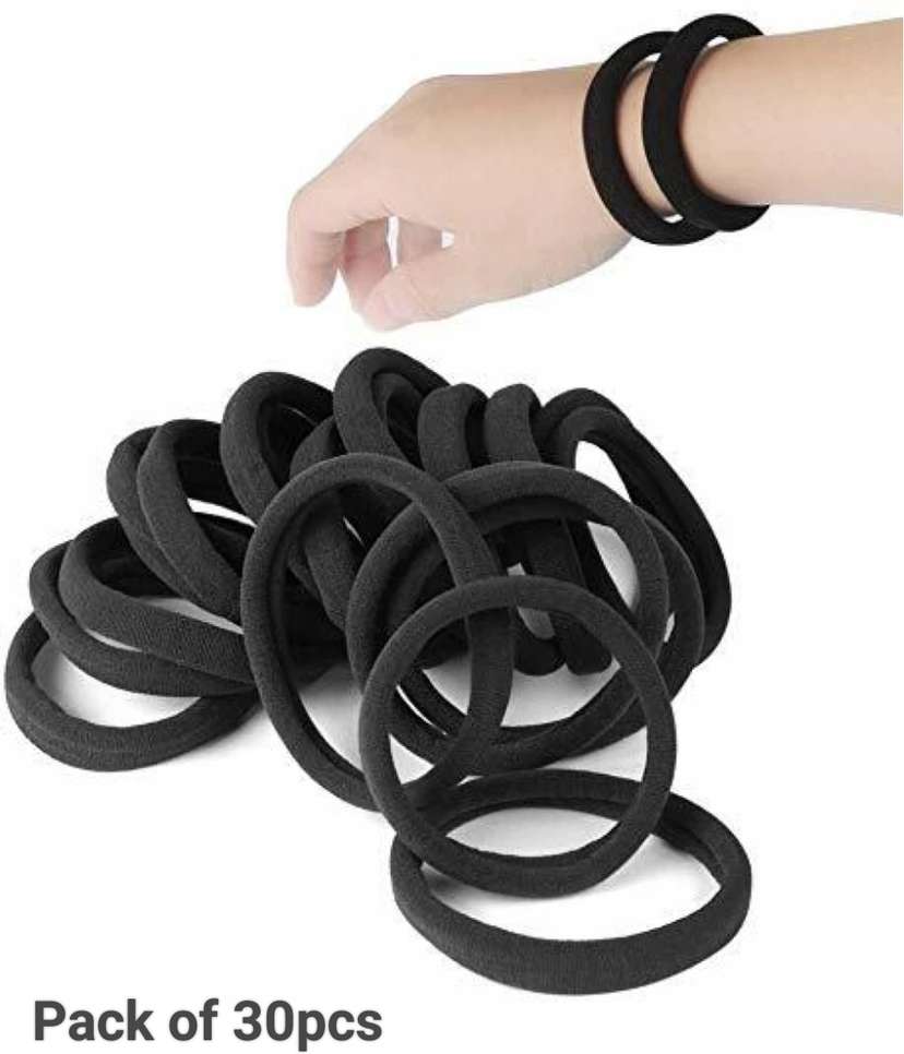 30pcs Black premium Elastic Rubber Band Rubber Band Price in India