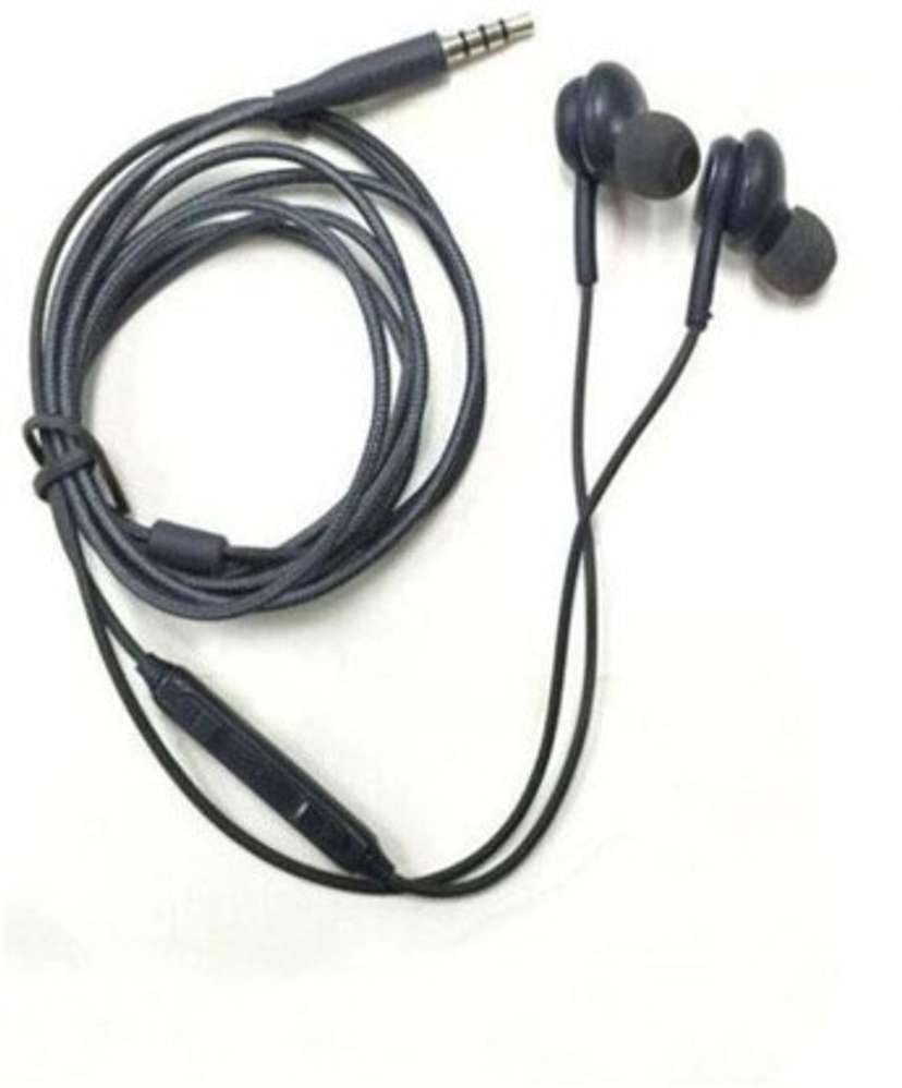 3.5mm Jack Earphones Super Bass Hands Free with Fabric Cable Wired