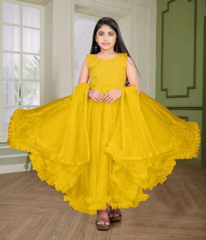 Girls maxi full length online party dress