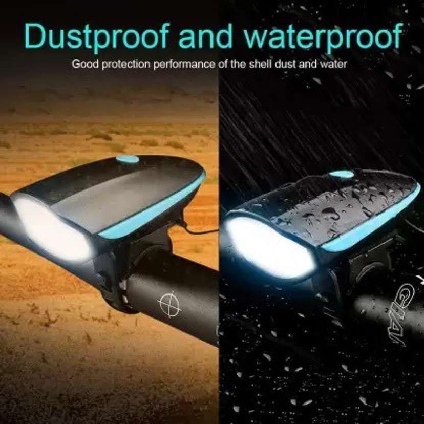 Rechargeable cycle sales light with horn