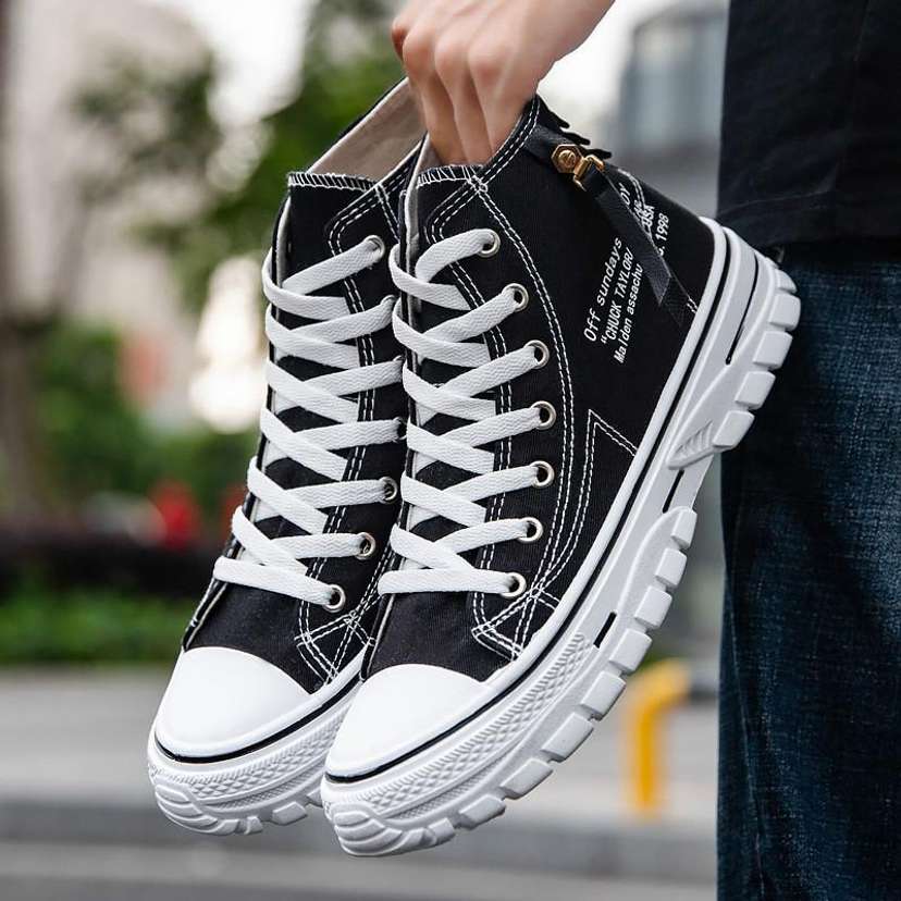Men's converse black high tops on sale
