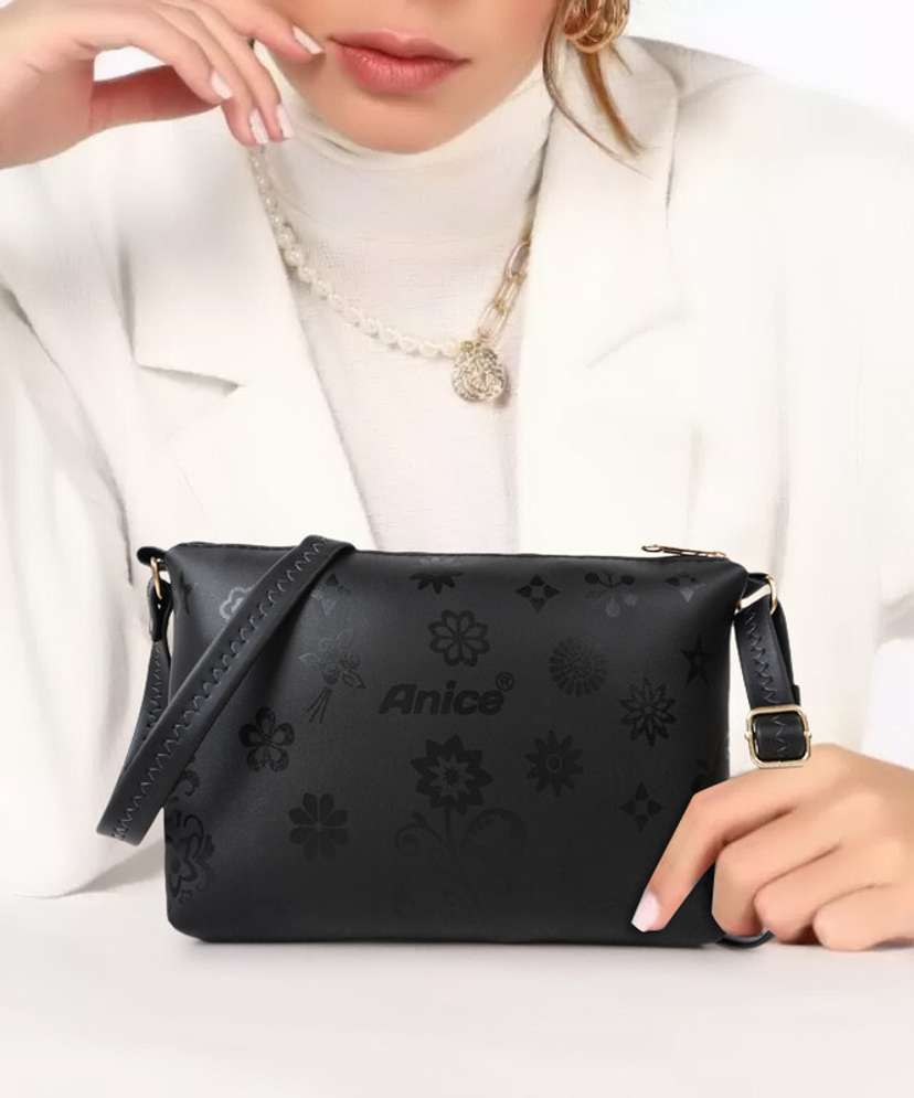 Black Sling Bag Girl Sling Bag Ladies Purse Handbag Women Sling