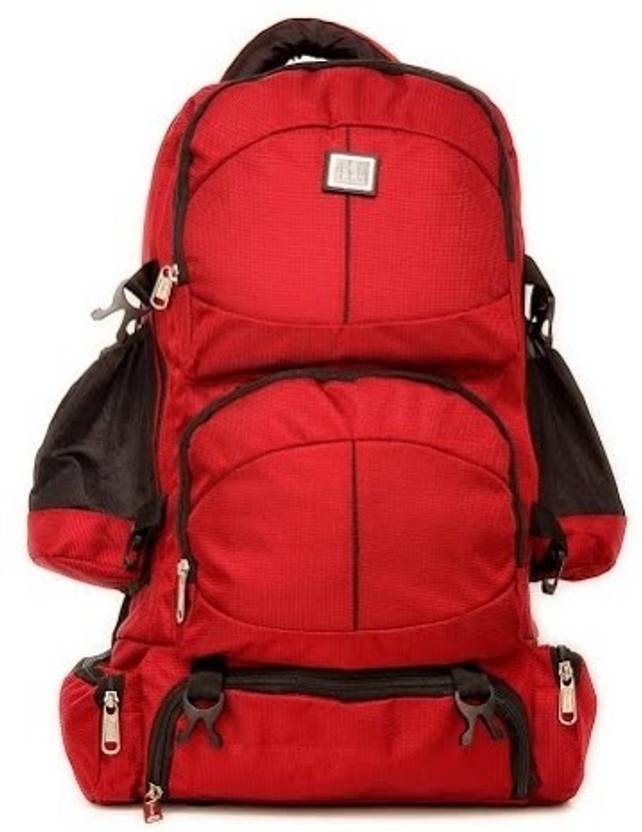 Priority Hunt Trekking Large Laptop Backpack Red HT 03 Price in India