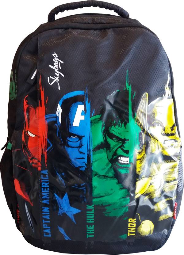 SKYBAGS SB Marvel Avengers 01 Black 25 L Backpack Black Price in