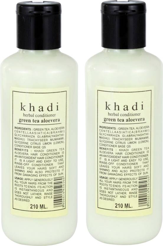 KHADI NATURAL Green Tea Aloe Vera Hair Conditioner Pack of 2 Price in