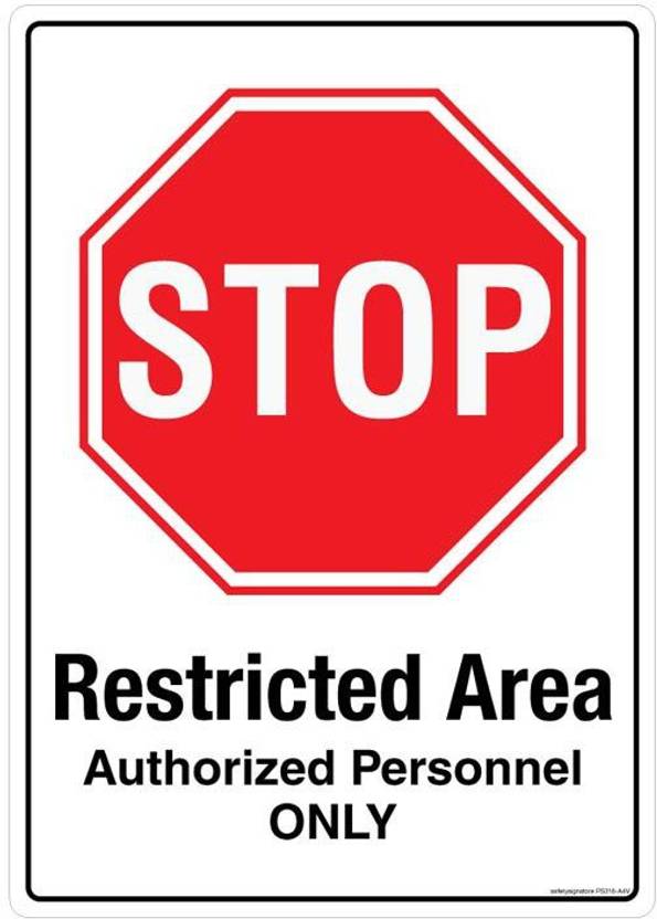 Safety Sign Store Stop Restricted Area Emergency Sign Price in India