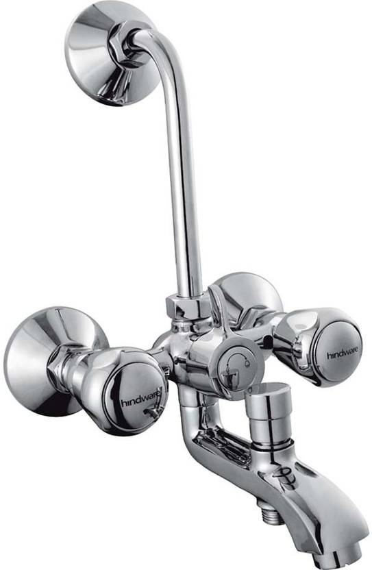 Hindware F100022QT Wall Mixer 3 In 1 With Provision For Both Over Head ...