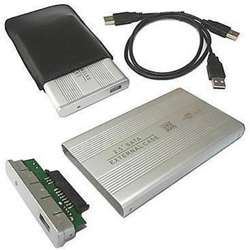 AVB TB Silver External portable Sata Casing Hard Disk case Usb 2.0 2.5 inch External Hard Drive enclosure