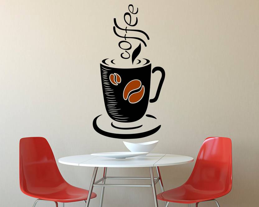 RNG 58 cm black coffee Self Adhesive Sticker