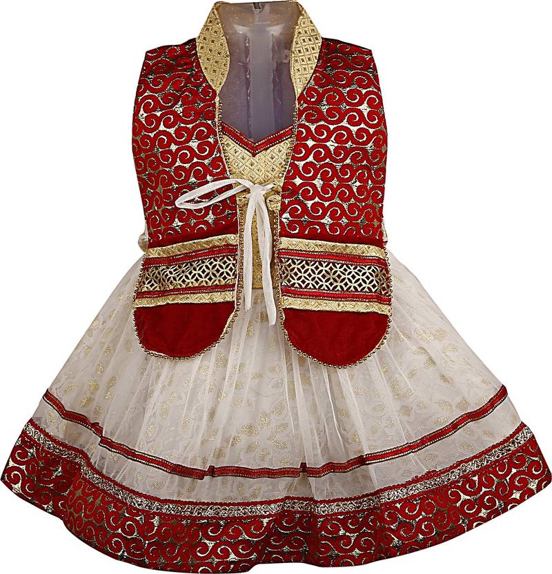 Wishkaro Girls Midi/Knee Length Party Dress