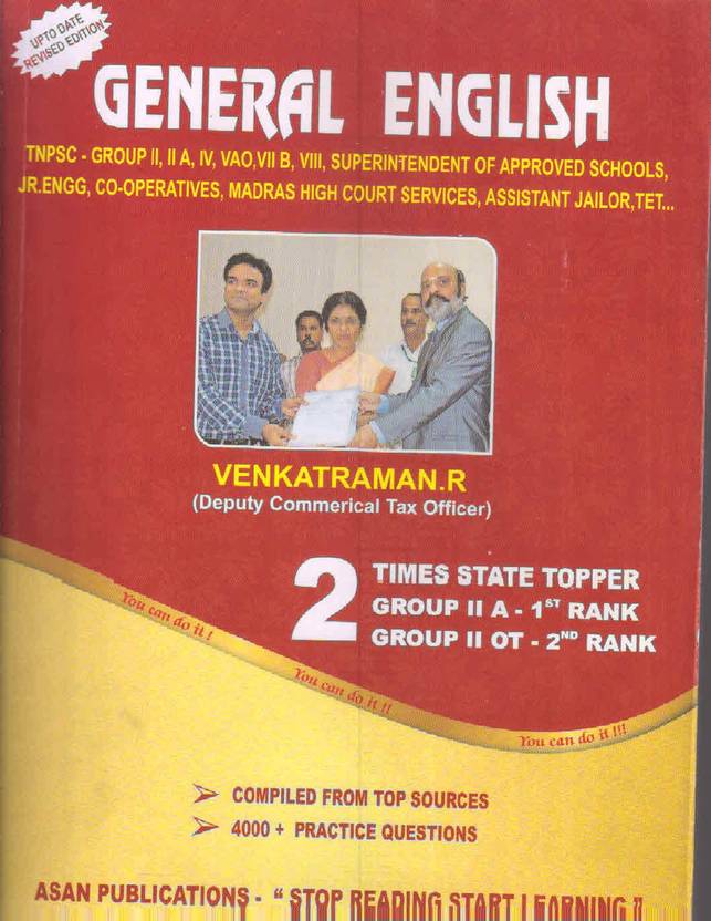 TNPSC General English Buy TNPSC General English by R.Venkatraman at