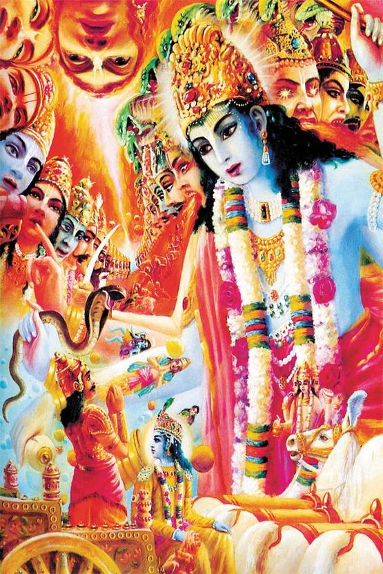lord krishna universal form Poster Paper Print Religious posters in India Buy art, film