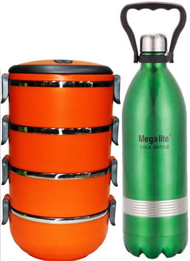 MEGALITE Hot & cold Insulated Flask and Hot & Cold Insulated Lunch Box