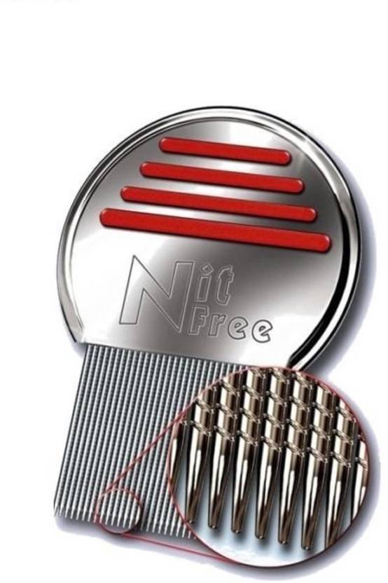 Nit Free Terminator Lice Comb, Professional Stainless Steel Louse and