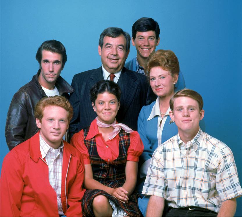 Wall Poster TV Show Happy Days Cast Fonzie Henry Winkler Ron Howard