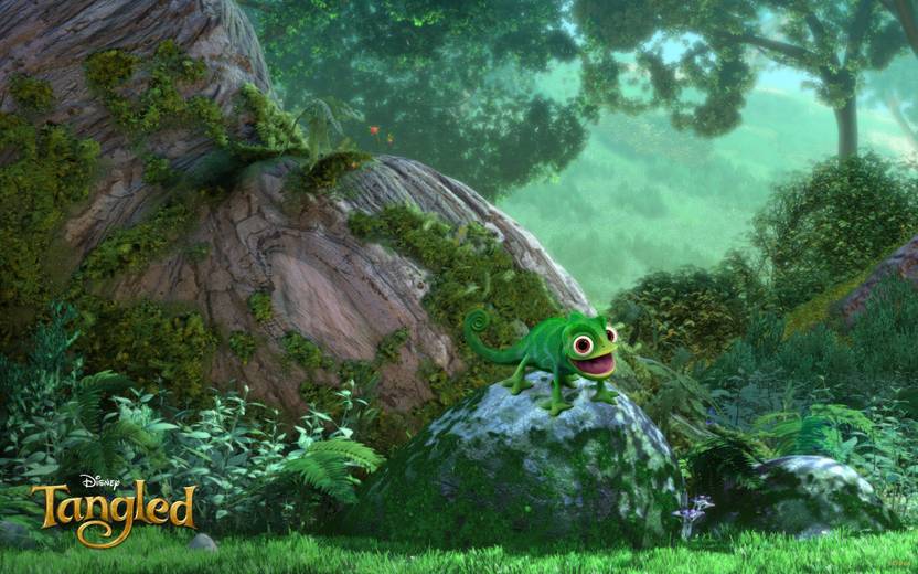 BeLucky movie-tangled-pascal-chameleon-disneys-backgrounds-rapunzels