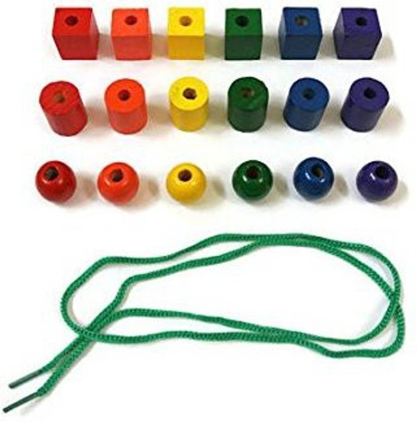 Papyruswork Montessori And Waldorf Inspired Wood Lacing Beads Fine