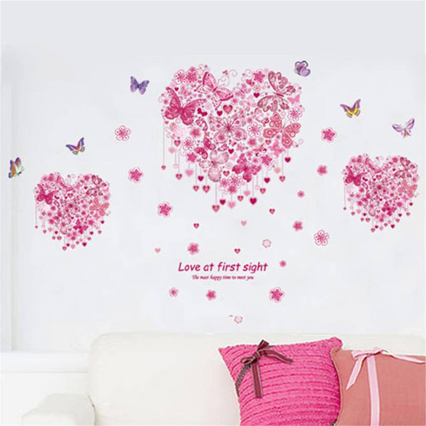 Flipkart SmartBuy 150 cm Wall Stickers Pink Blue Violet Red Yellow