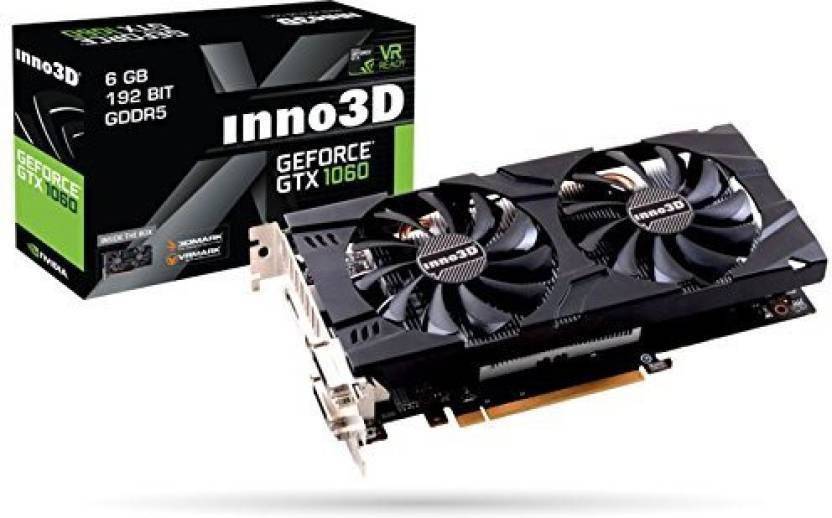 Inno3D GTX 1060 GDDR5 6 GB NVIDIA Chipset 192 bit 1506 MHz Graphics ...