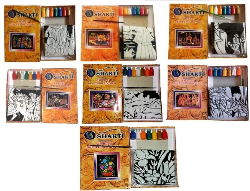 shakti Emboss Painting Kit (Pack of Seven) Emboss Painting Kit (Pack