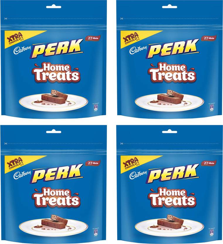 Cadbury Perk Chocolate Home Treats, 193 g,( Pack of 4) Bars Price in