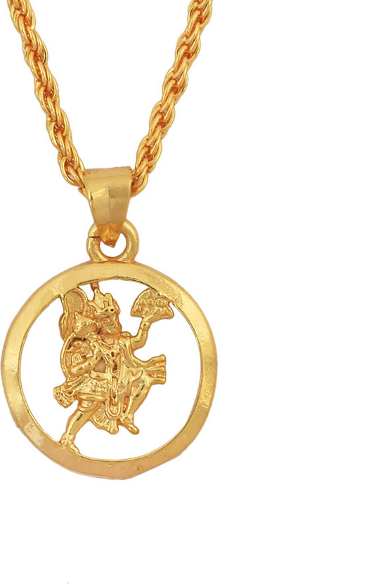 memoir Gold plated Bajrang bali chain 