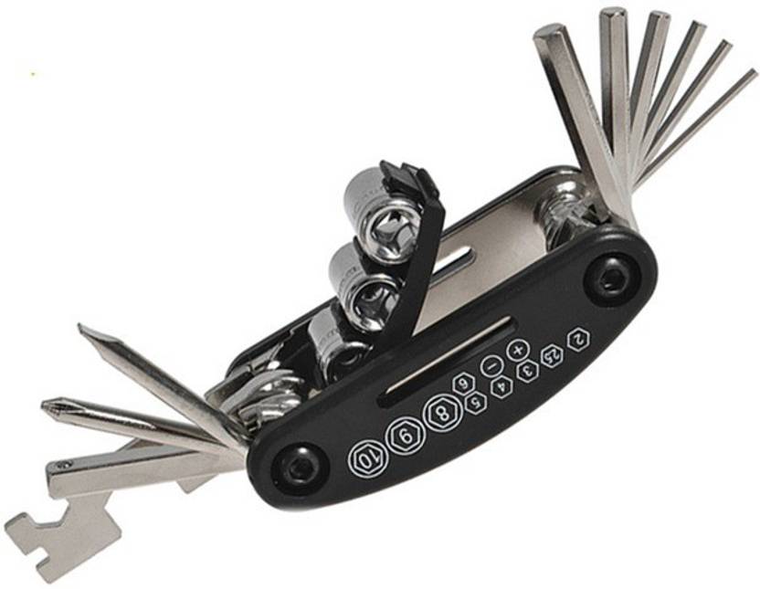 AlexVyan 15 in 1 Multi-function Bicycle Tools Sets Bike Bicycle Multi Repair Tool Kit Hex Spoke Wrench Mountain Cycle Screwdriver Tool Cycling Cycle Tool Kit
