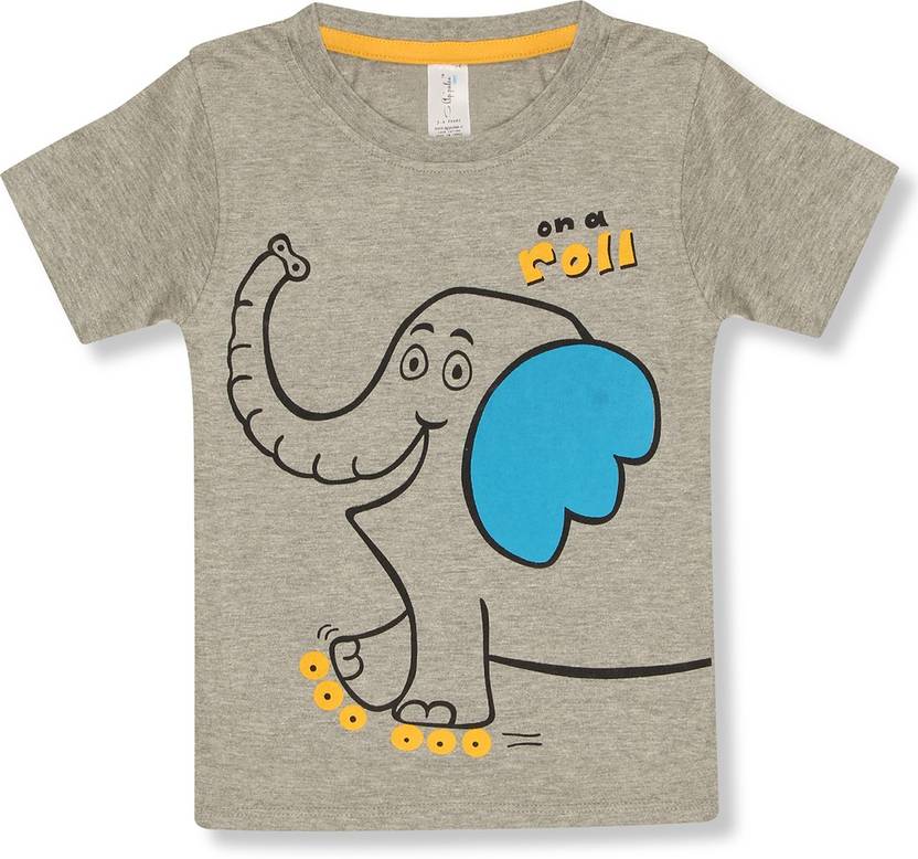 Ap'pulse Boys Graphic Print Cotton Blend Regular T Shirt