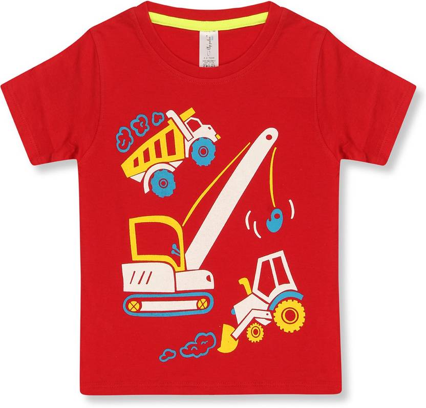Ap'pulse Boys Graphic Print Cotton Blend Regular T Shirt