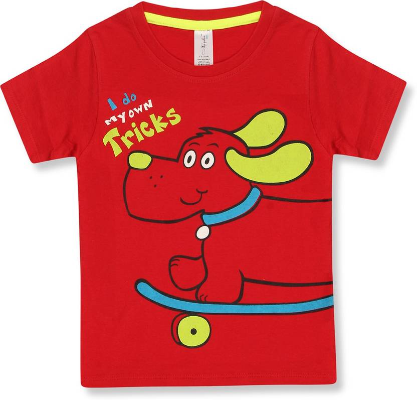 Ap'pulse Boys Graphic Print Cotton Blend Regular T Shirt