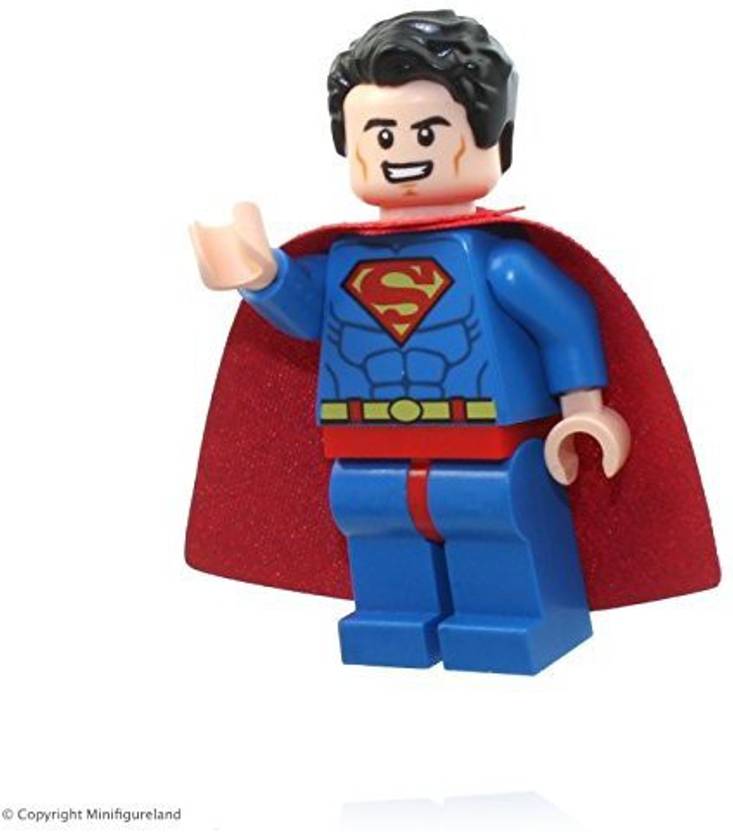 Genrc LEGO Super Heroes Justice League MiniFigure Superman (Dark Red