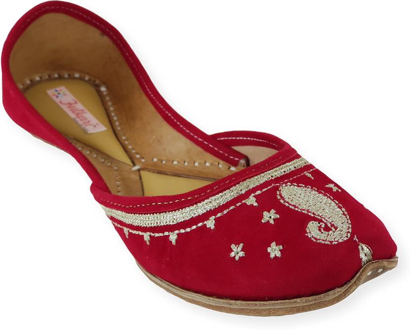 Fulkari Genuine Soft Leather Comfortable Ambi Daily Wear Juti Ethnic Jutis For Women