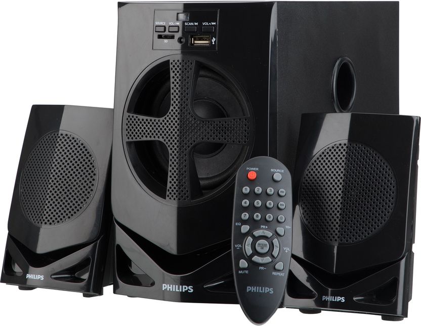 Philips M30F/94 30W 2.1 Channel Black Speaker - Image 1