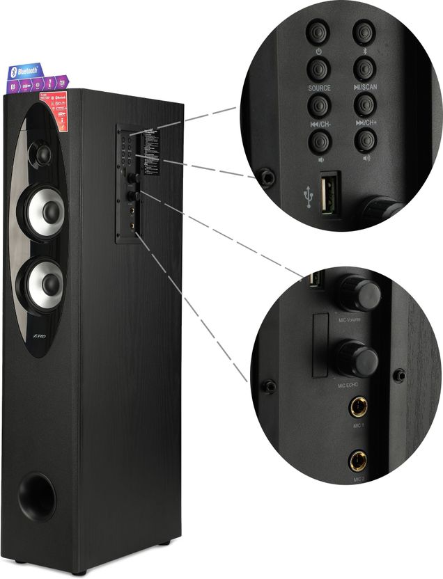 F&D T 60X 220W Bluetooth Tower Speaker (Black) - Image 10