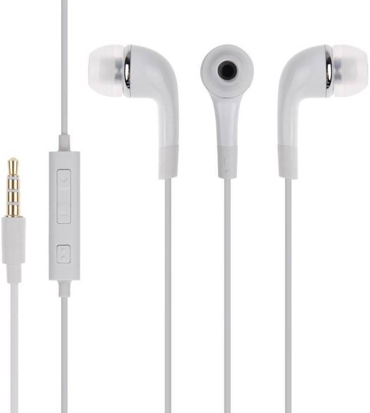 BJOS Top Rated Earphone For All Smart Mobiles 3.5mm Jack (IN THE EAR) QWSA1254 Headset with Mic (White, In the Ear) Wired Headset