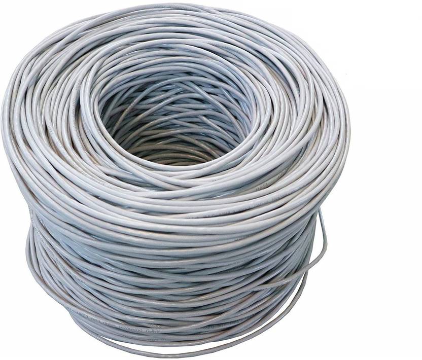 DazzelOn Ethernet Cable 305 m Cat6 Ethernet Bulk Cable Bundle Grey 305 ...
