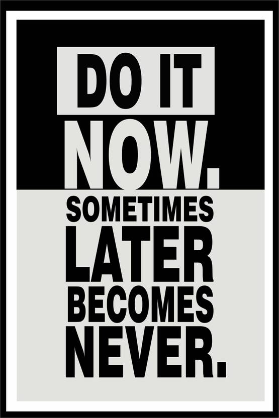 Motivational Posters For Study Room Walls & Tabel Paper Print