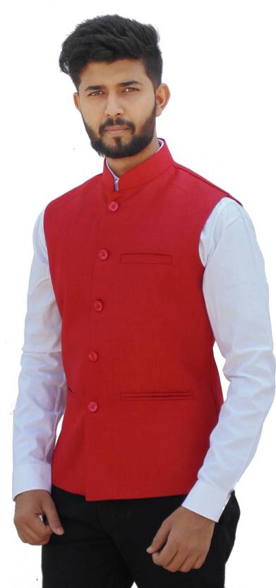 Badoliyasons Men Solid Nehru Jacket