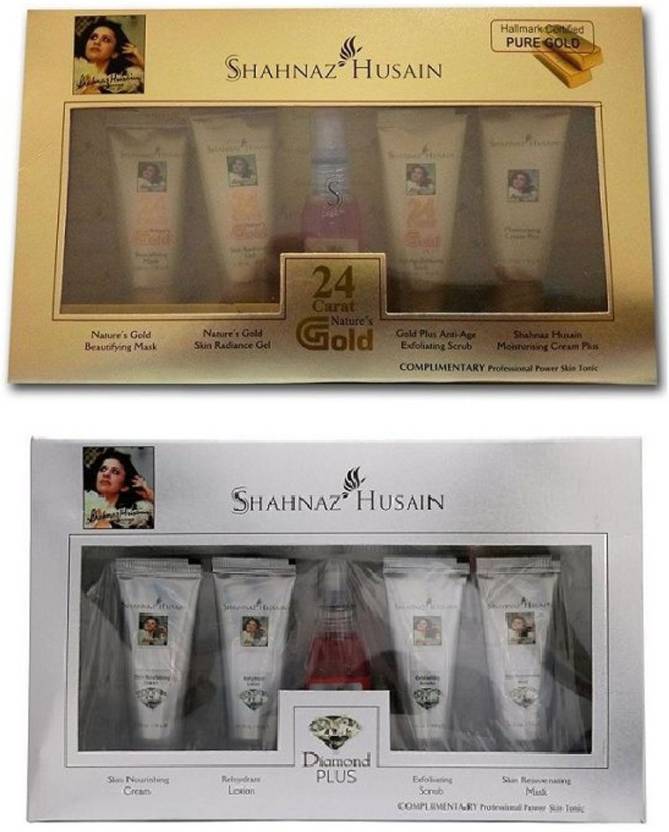 Shahnaz Husain gold + diamond facial kit Combo Pack Price in India