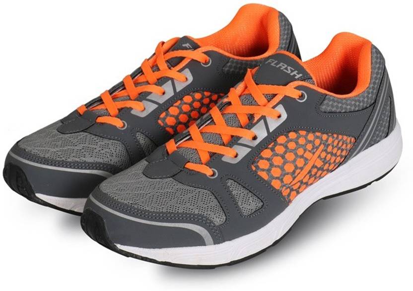 VECTOR X Flash Running Shoes For Men  (Orange, Grey)
