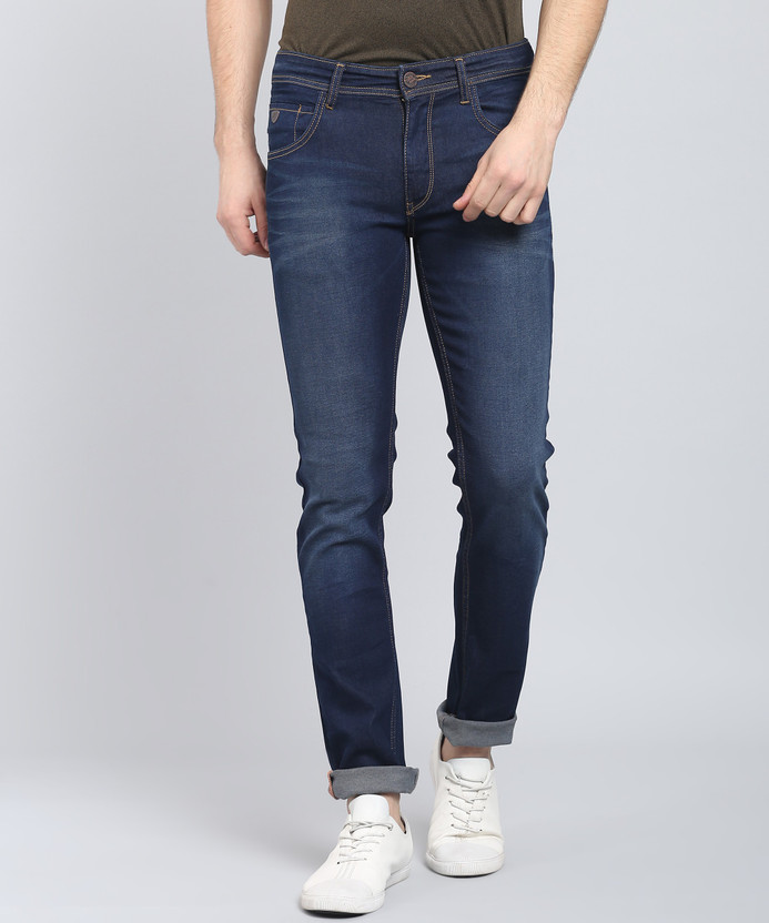 John Players Slim Men Blue Jeans - Buy 