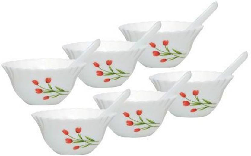 LAOPALA Glass Soup Bowl Opalware Radiant Curves 12 Pcs 250 ml Price