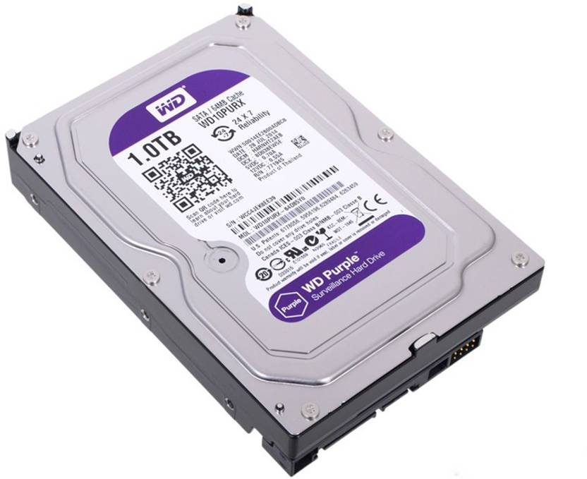 WESTERN DIGITAL Surveillance 1 TB Surveillance Systems Internal Hard Disk Drive (HDD) (WD 10PURZ
