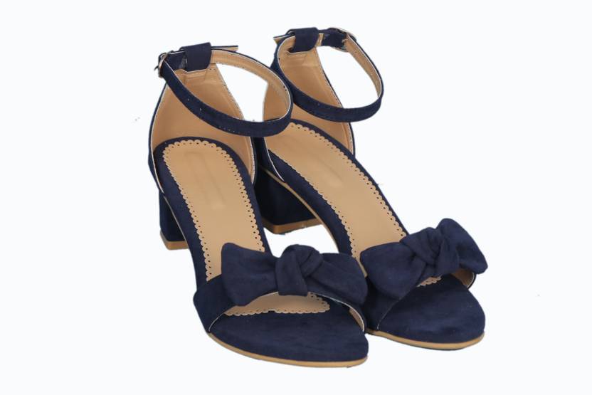 Women Blue Heels Sandal