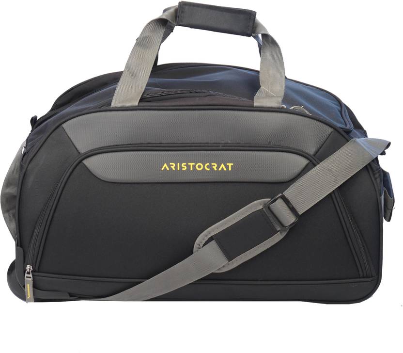 ARISTOCRAT (Expandable) Click Duffle on Wheel 55 cm (Black) Duffel With
