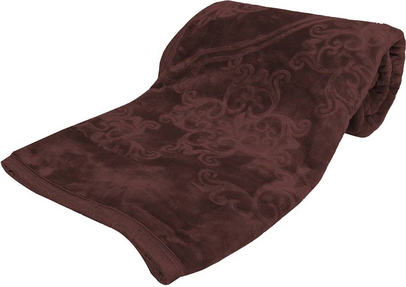 Bombay Dyeing Solid Double Mink Blanket for Heavy Winter Buy Bombay